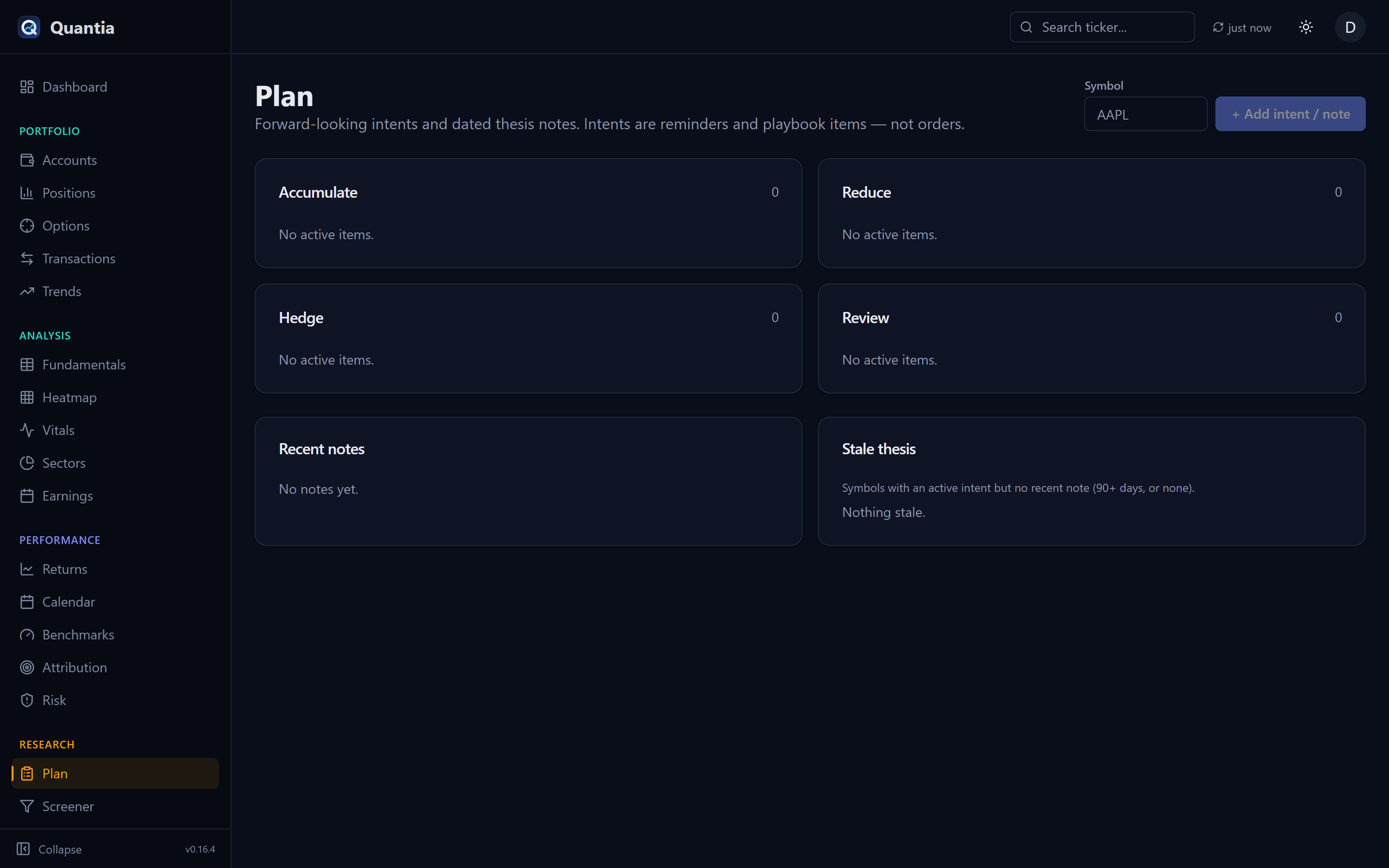 Plan page
